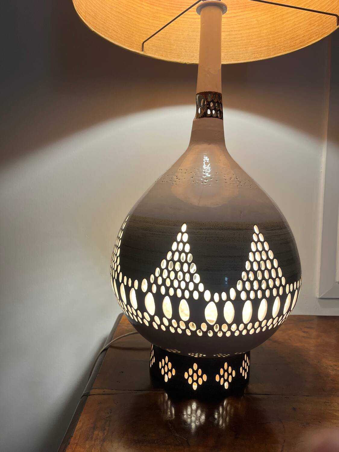 Ceramic lamp G. Pelletier 1960