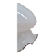 Suspension fleur en opaline laiteuse