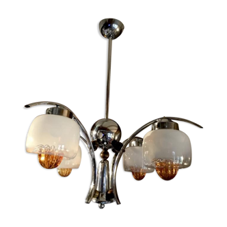 Lustre italien édité par la maison Mazzega vers 1970