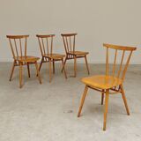 Set of 4 wooden dining chairs by Tatra Nabytok 1960