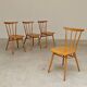 Set of 4 wooden dining chairs by Tatra Nabytok 1960