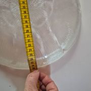ensemble plat et saladier en verre vintage arcopal fleurs