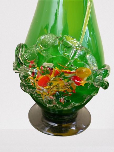 Green Murano vase