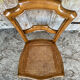 Antique Chair Louis XV Style Wood & Caned Seat Vintage #E030