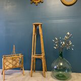 Vintage rattan side table