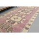 1970s Turkish Hand-Knotted Wool Cotton Pink Runner Rug 104x361
