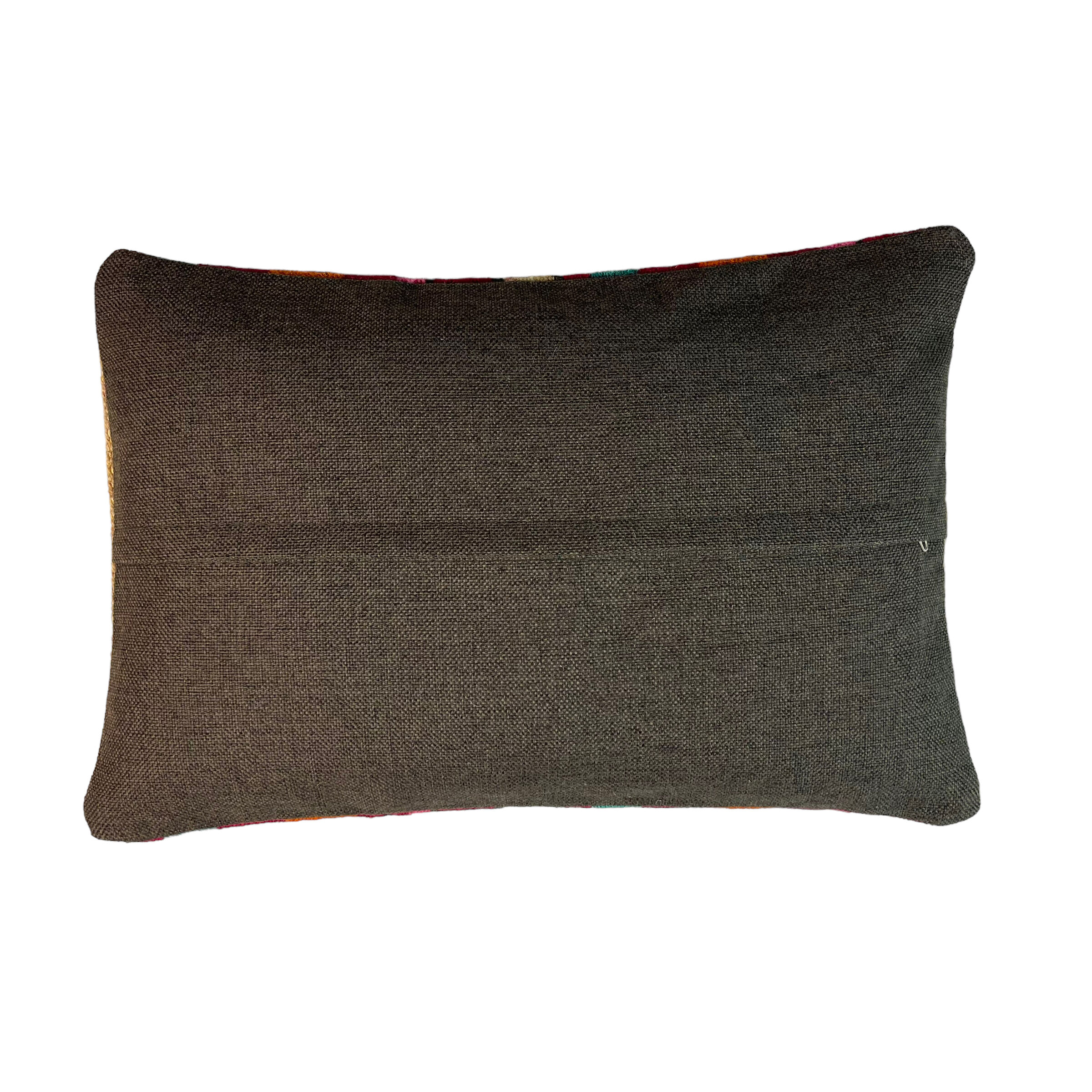 Vintage turkish kilim cushion cover, 30 x 50 cm