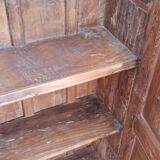 Old built-in wooden wardrobe