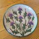 Large "Thistle" ceramic plate from Vallauris