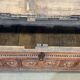 18th-century Breton chestnut bank bench