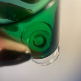 3 two-coloured green digestif glasses Luminarc