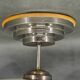 Czech Art Deco Opaline Glass Flush Mount Ceiling Light 1930s