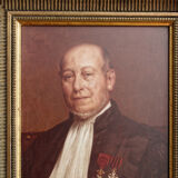Lot de 4 cadres à canaux et portraits d'aïeux (photos)