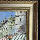 Ecole de Paris XXème - Huile sur carton - Les grands boulevards