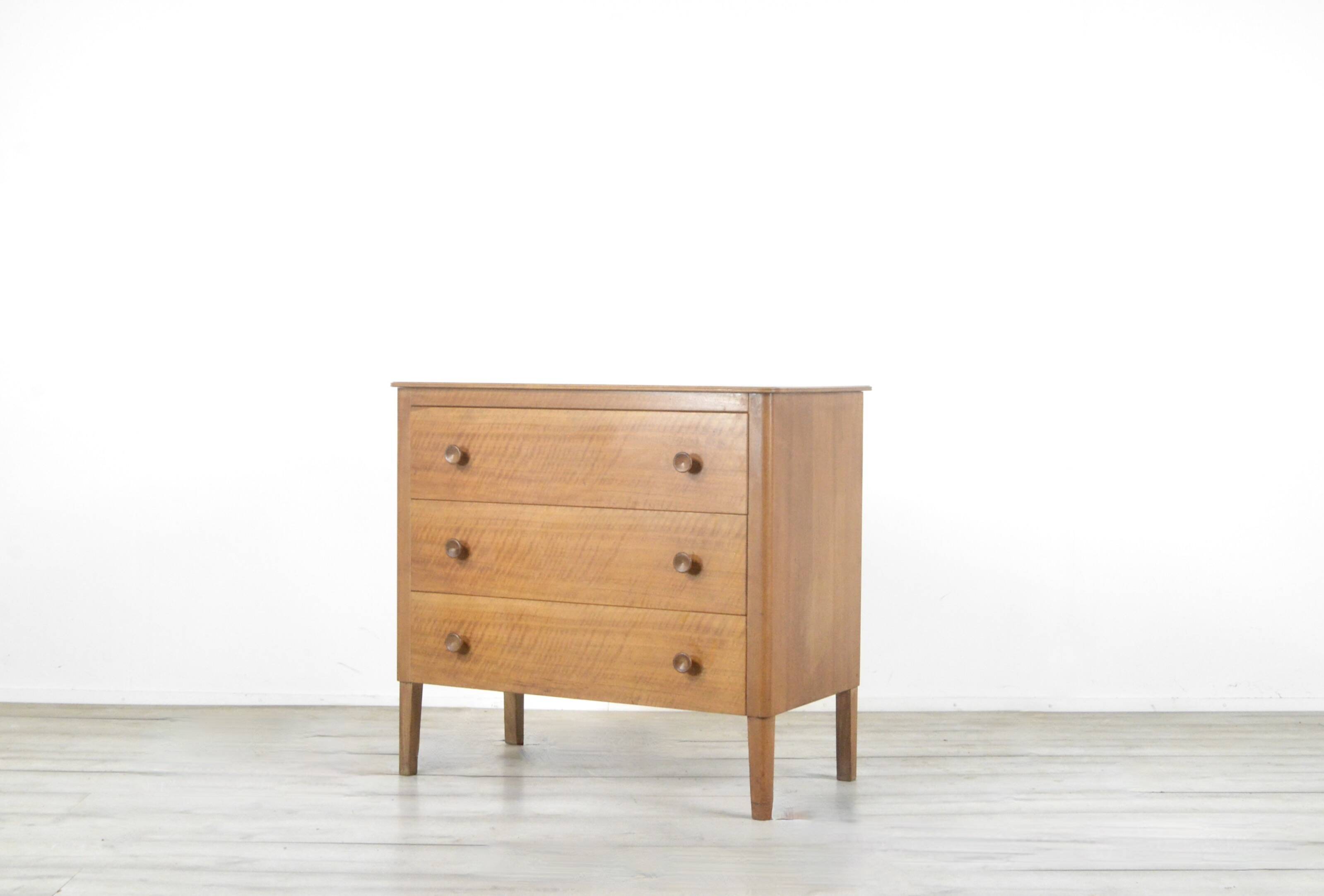 Midcentury Walnut Chest Of Drawers By Gordon Russell.