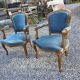 Pair of Louis XV style cabriolet armchairs