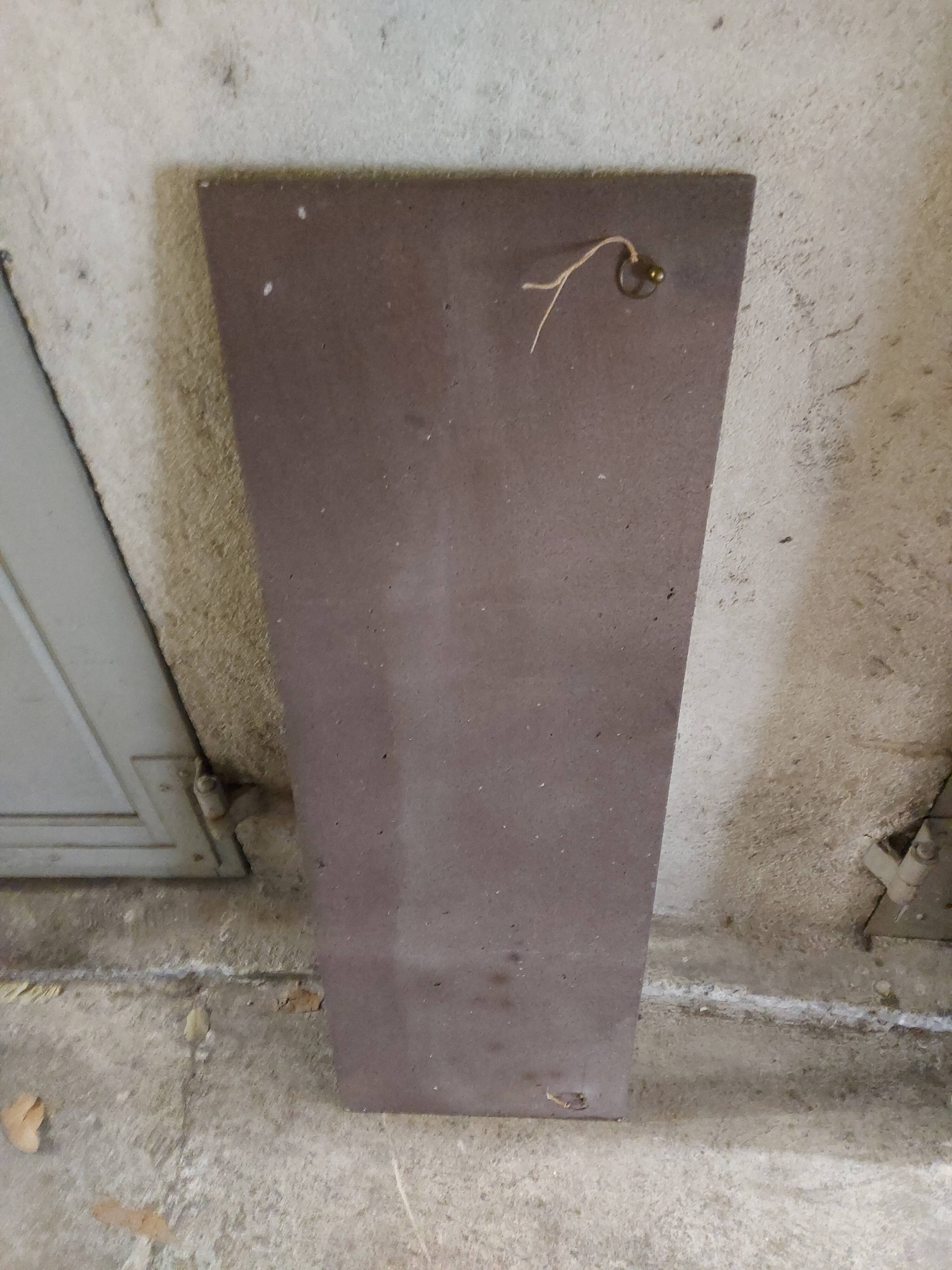 Plate, enamelled lava panel J.G Picard, Vallauris