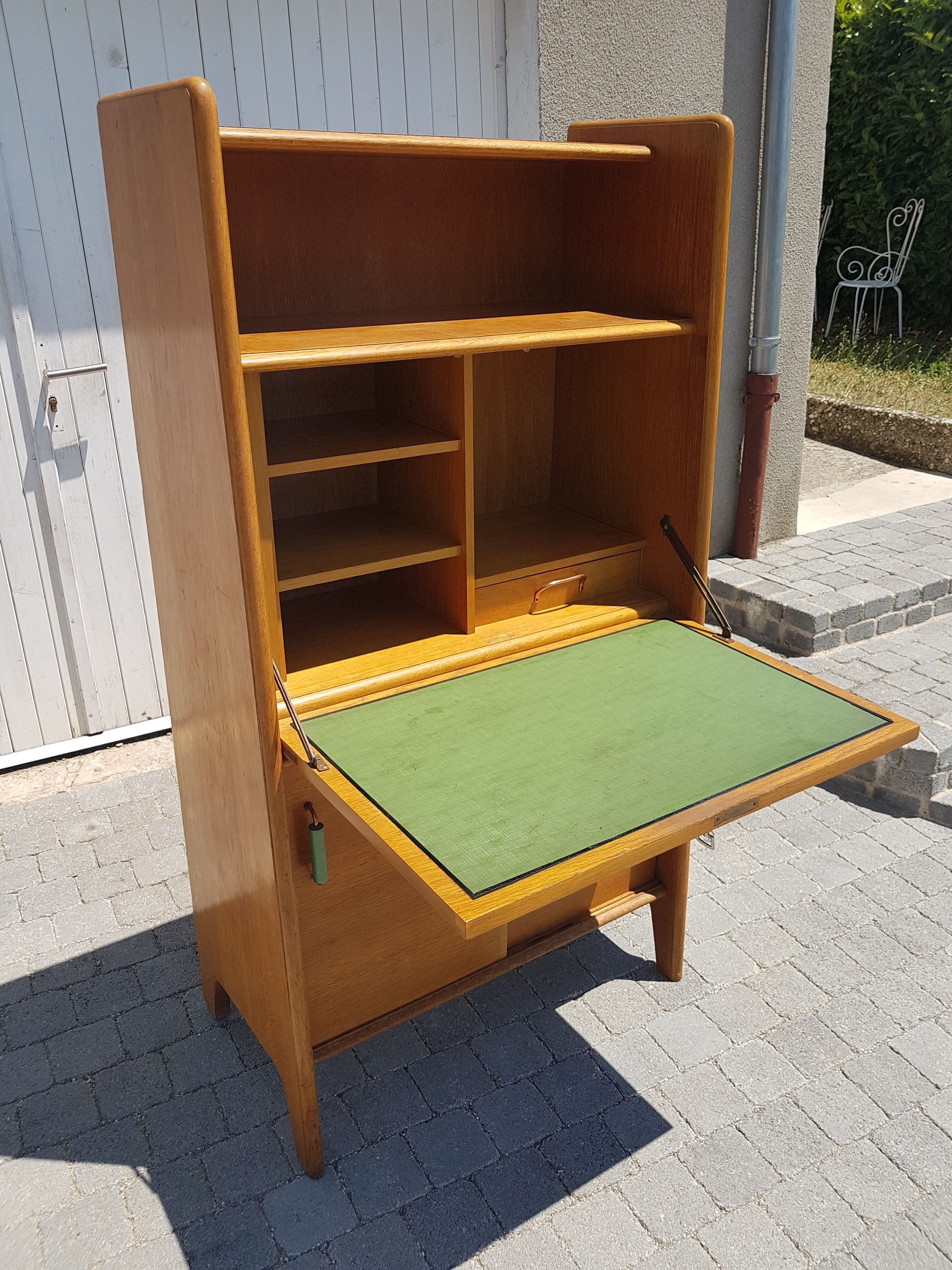 Office Secretary Vintage oak 1950