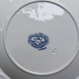 4 Dessert plates Sarreguemines U-C model Flore