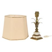 Lampe de table vintage en forme de palmier et d'ananas, massive, années 1970, 48 cm