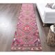 Vintage Turkish hand-knotted tribal runner 82x382