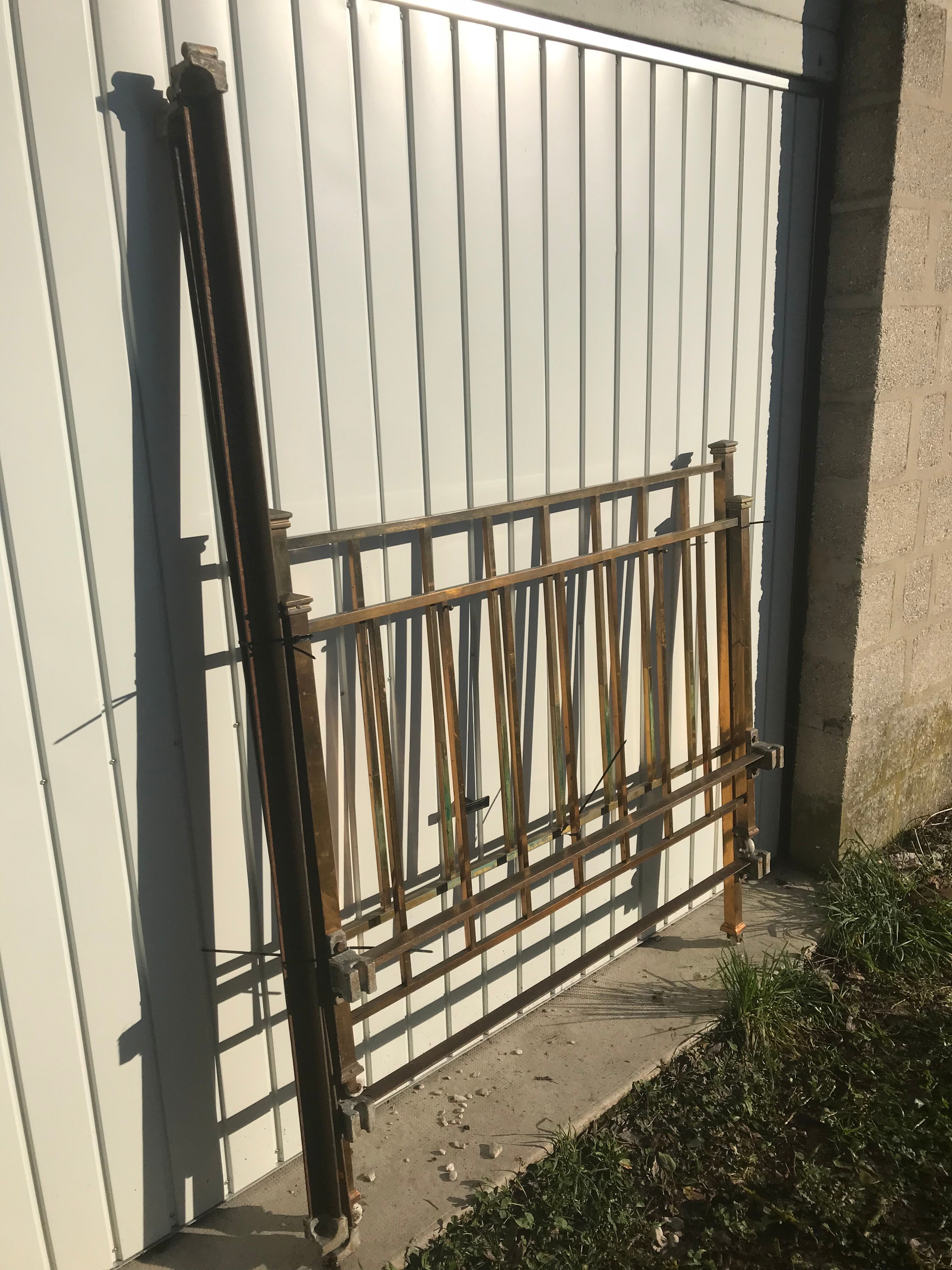 Ancien lit laiton art deco