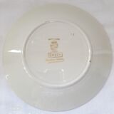 Flat plate 18 cm in diameter emery sarreguemines & digoin
