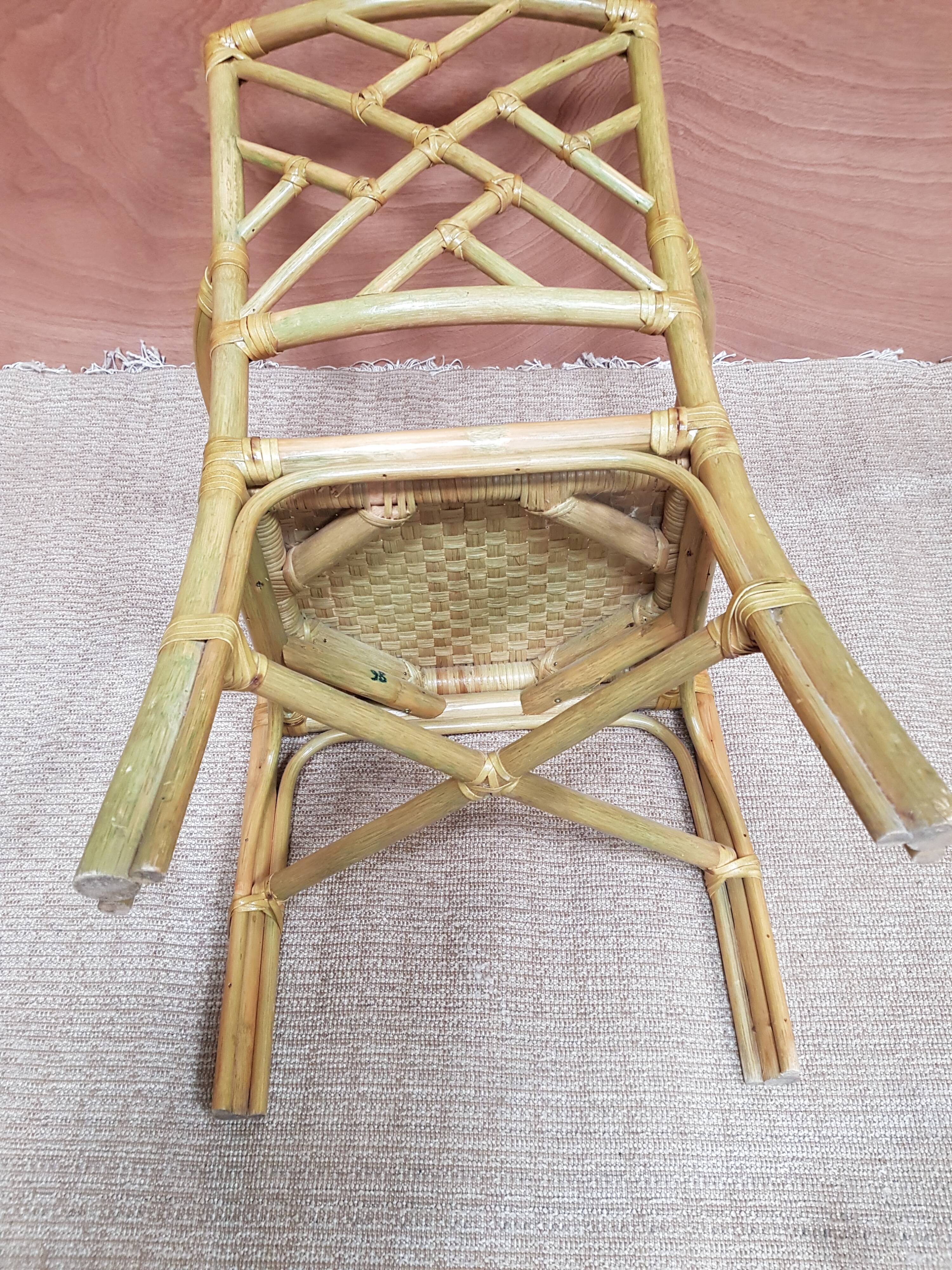 60s bamboo armchair