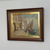 Swedish Oil on Panel – “Venice” by Knut Norman – Vintage & Framed