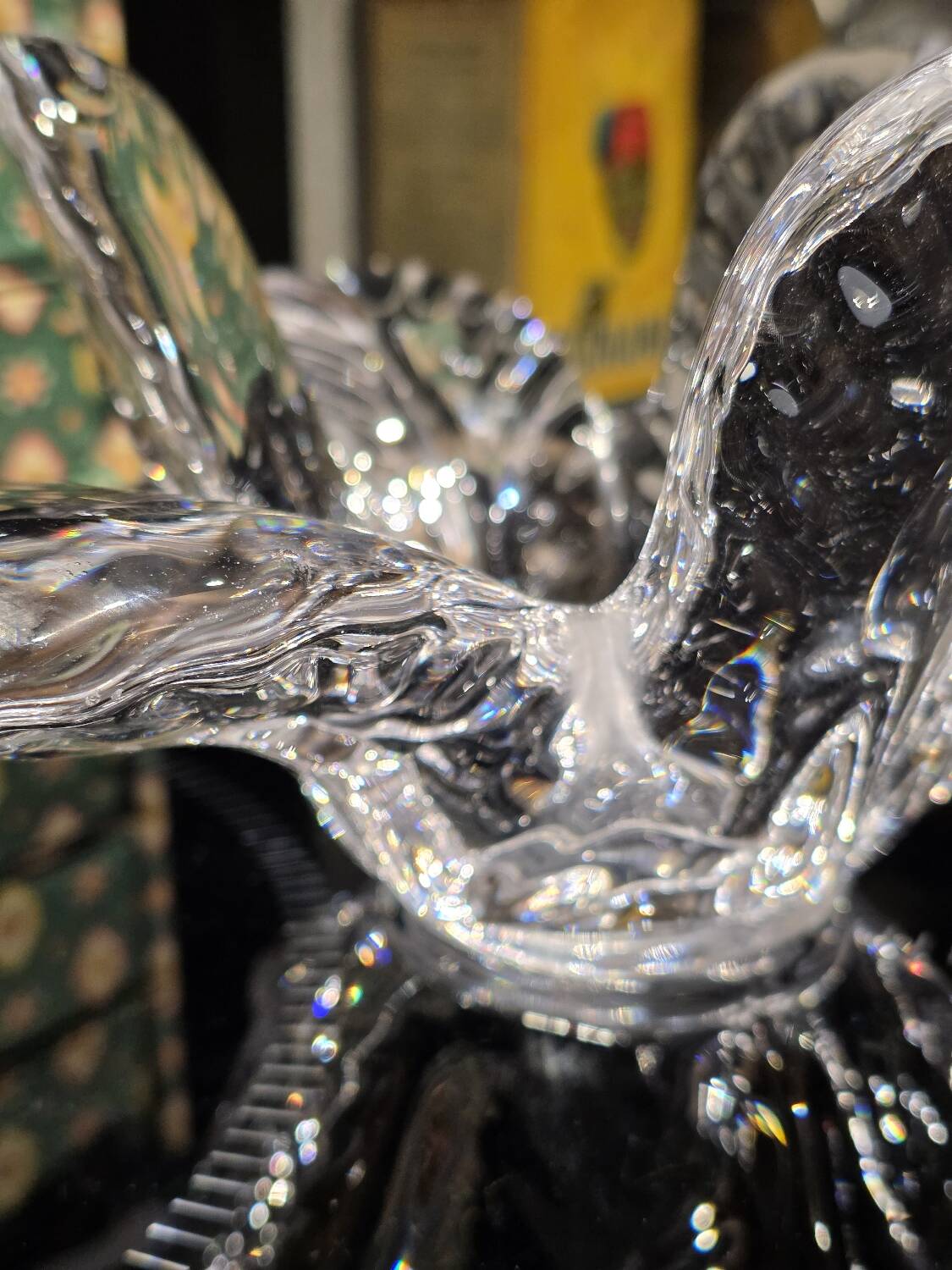 Crystal vide poche floral art from Vannes