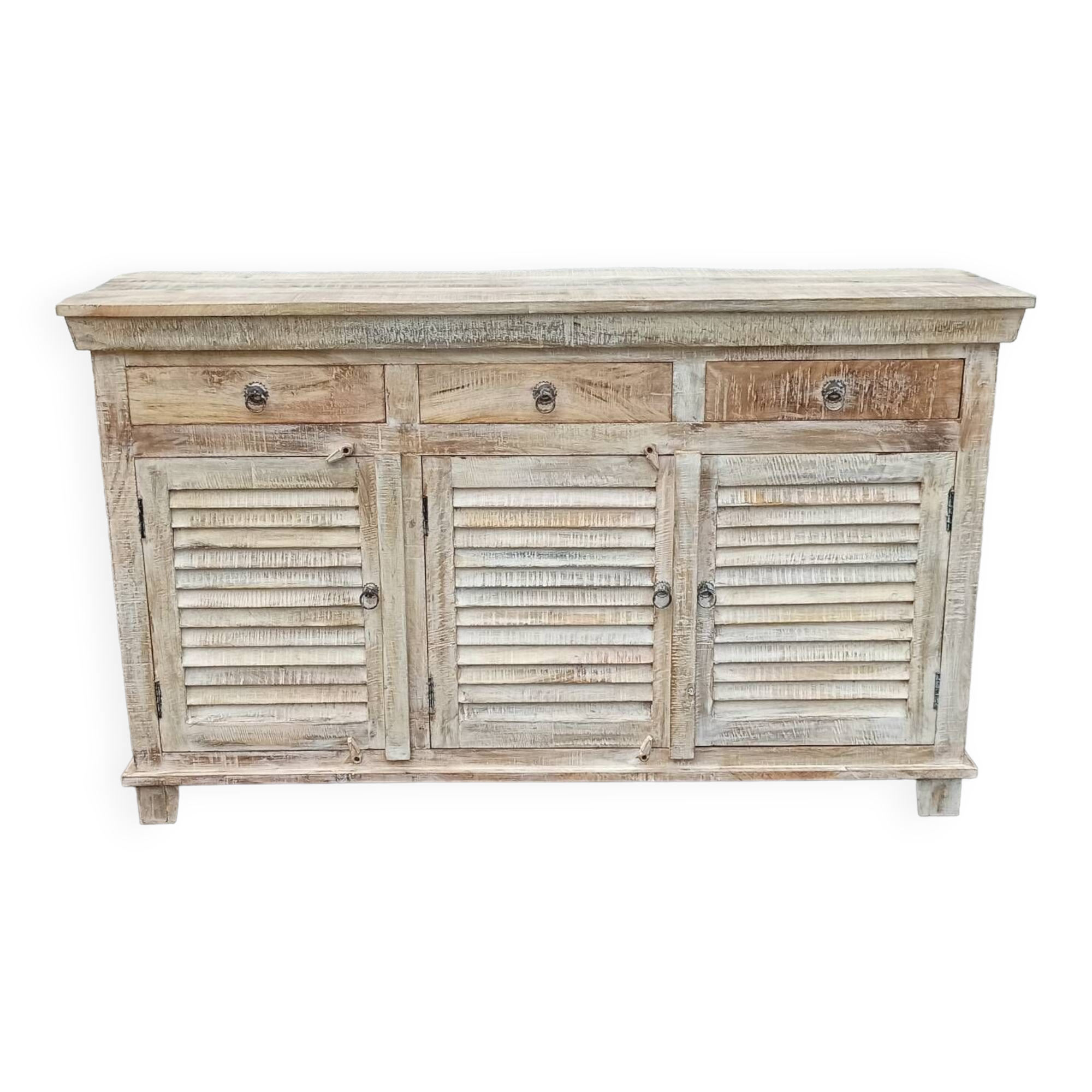 White wooden sideboard