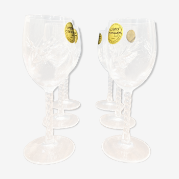 Lot 6 glasses Crystal of Arques