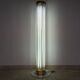 Lampe de sol en verre et laiton très rare des années 1960 Kamenicky Senov/Preciosa.