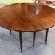 19th-century Louis XVI dining table in Cuban mahogany.