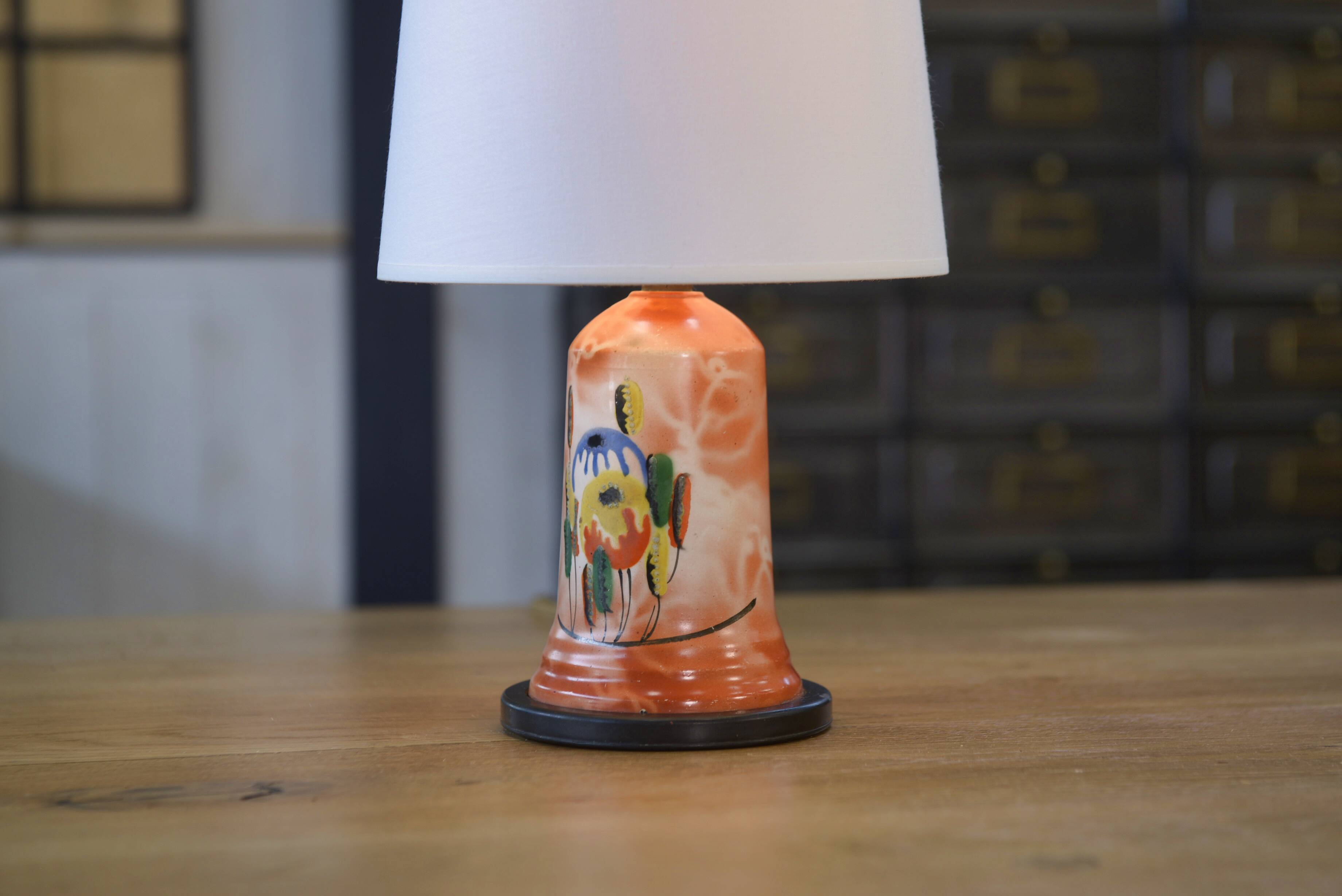 Art Nouveau ceramic lamp 1920s