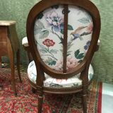 Louis XVI-style convertible medallion chair