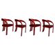 Elisa Armchairs by Giovanni Battista Bassi, 1960s, Set of 4