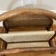Review door in canning rattan and fabrics