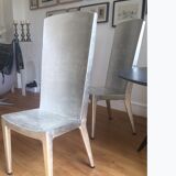 Set of 4 silver chairs dk home