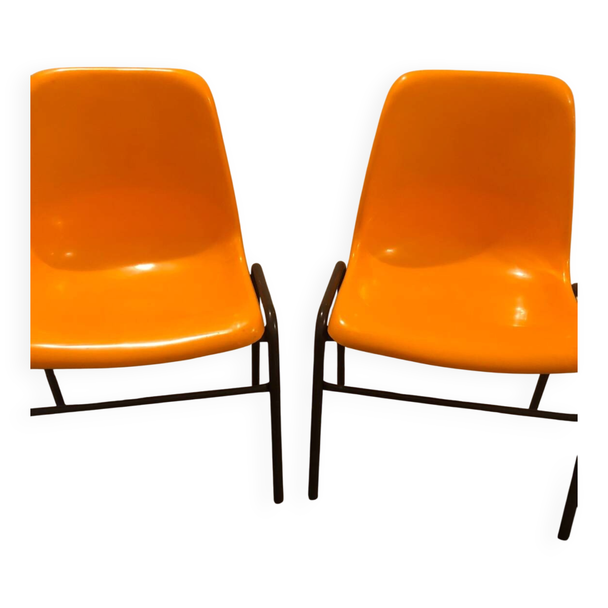 Lot de chaises vintage 70 , marque Aigfa