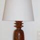 Pineapple wooden lamp with fabric shade 650mm