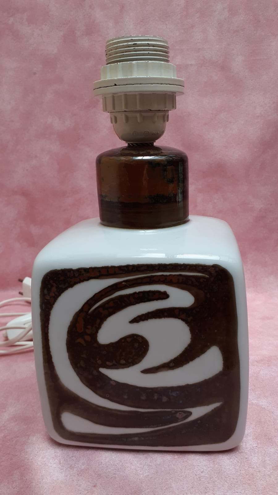 Signed ceramic lamp foot
