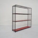 Black metal room divider or bookcase by Tjerk Reijenga for Pilastro, The Netherlands 1960's