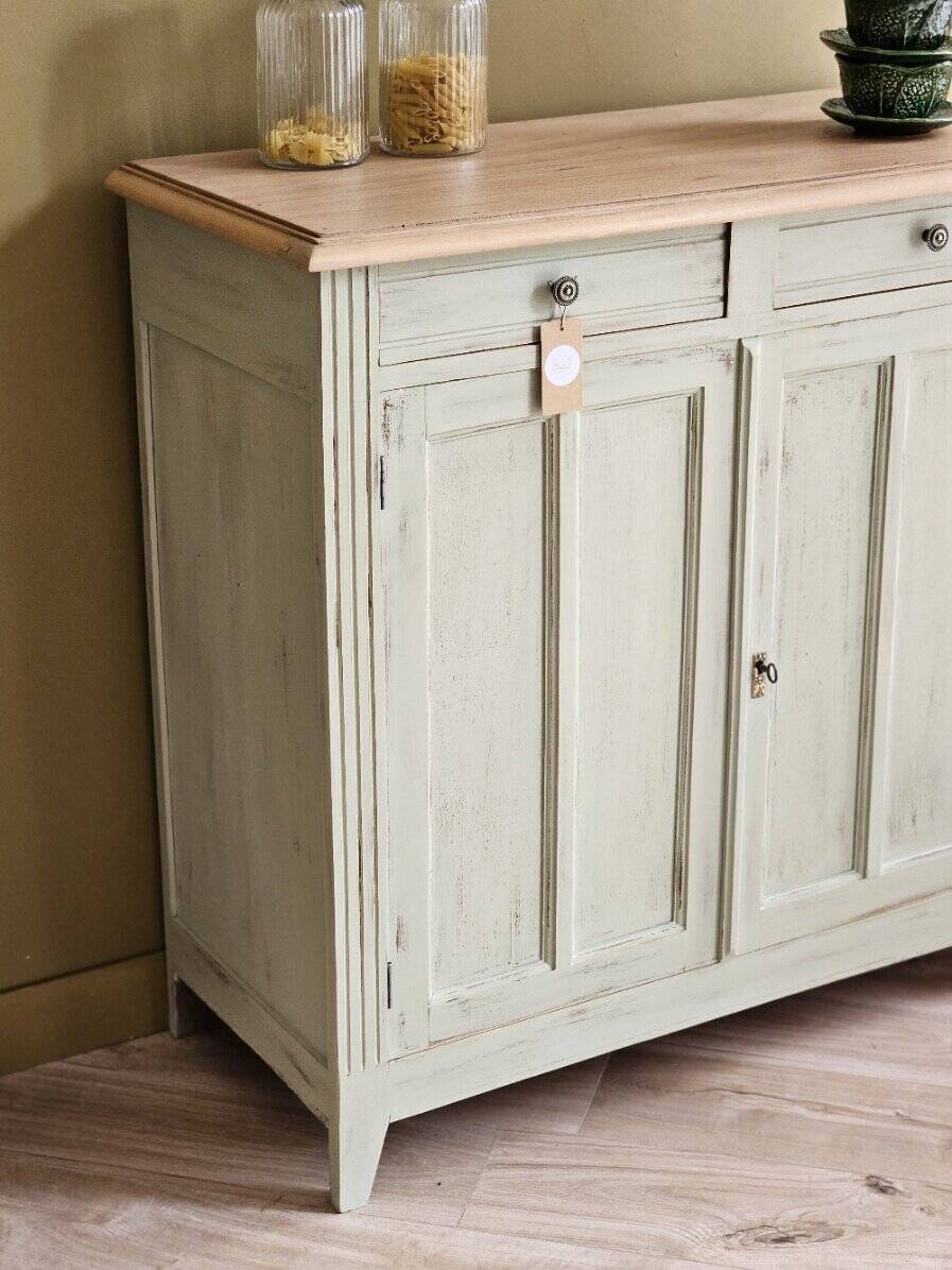 Vintage Parisian buffet with patina in solid wood | Léonie