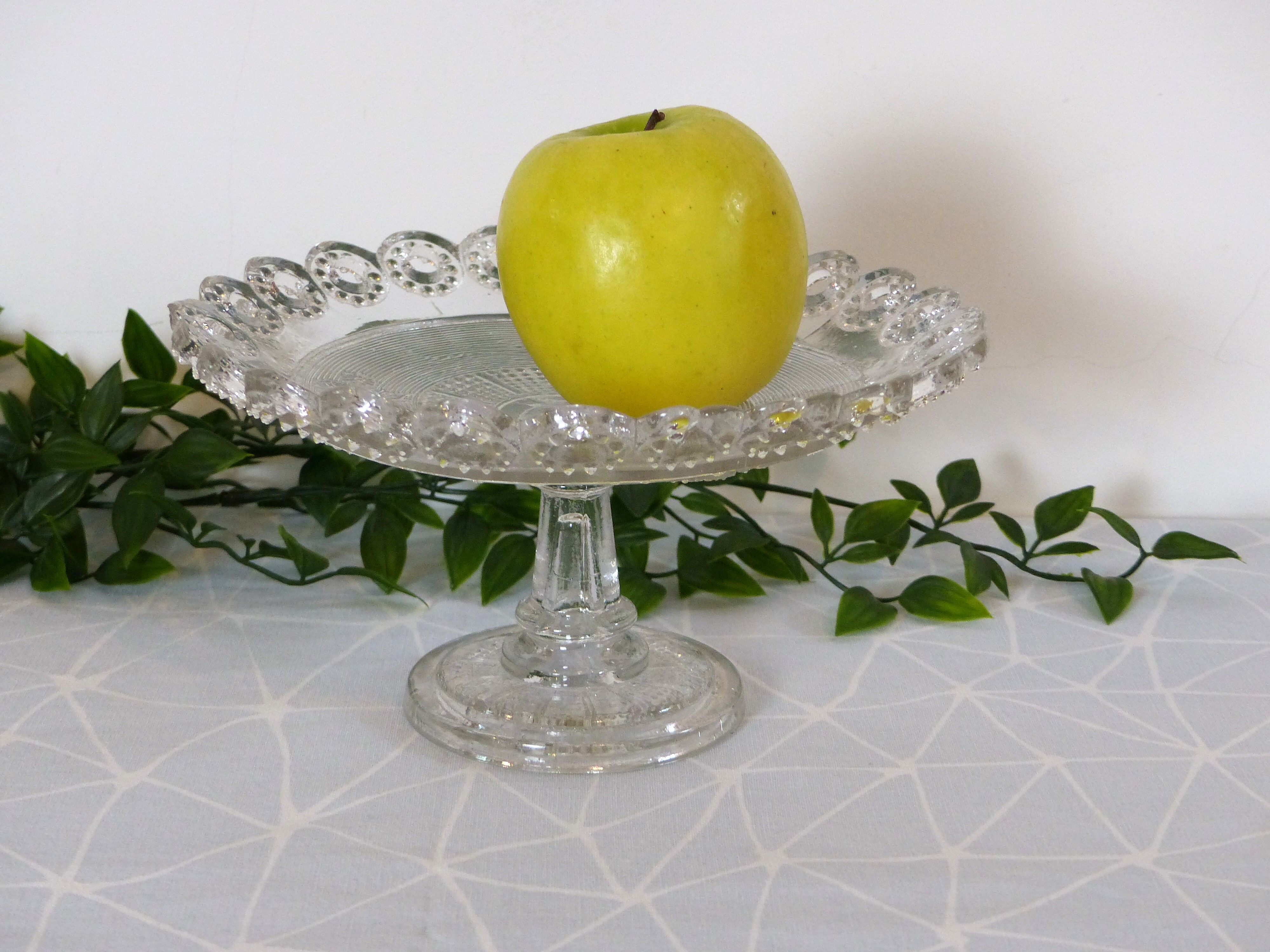 Fruit cup on foot moulded glass