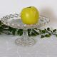 Coupe à fruits sur pied en verre moulé