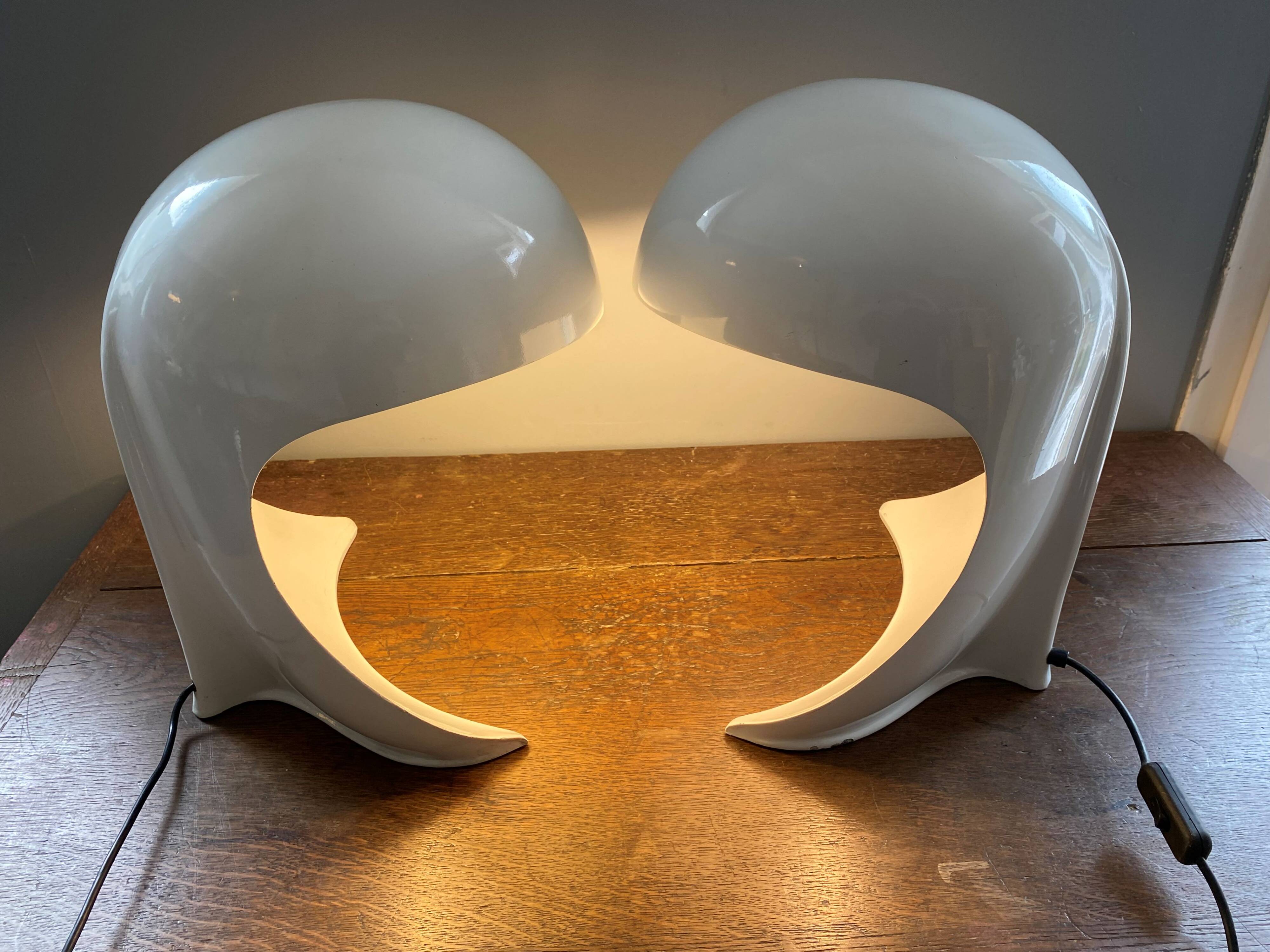 Pair of Dania lamps by Dario Tognon for Artemide vintage 1969