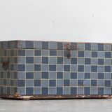 Ancienne malle peinte à décor géométrique (c.1920) #8