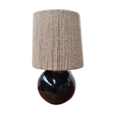 Black art deco glass ball lamp 1930