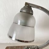 Art deco night light with marble base